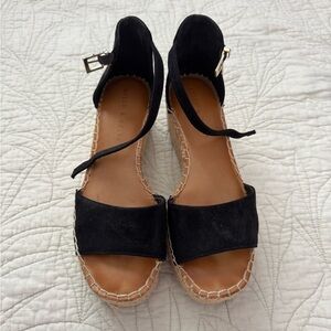 Kelly & Katie Black Suede Espadrilles